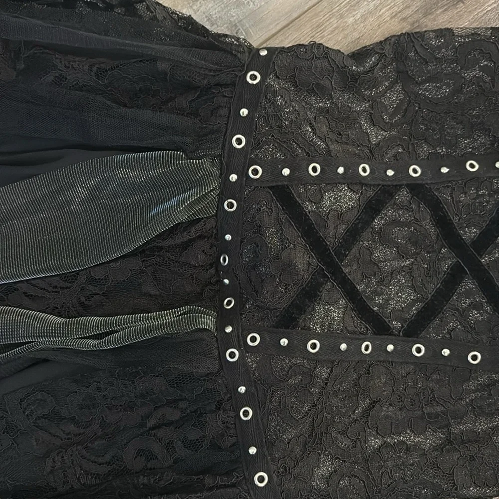 Dark Angel Costume girls goth dress and accessories size XL 14-16 - Picture 6 of 9